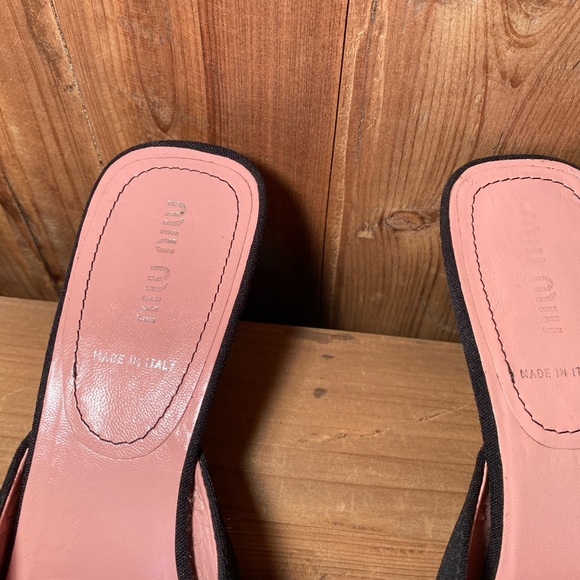 Sale!!🔥Miu Miu Kitten Heel Mules Black - Picture 8 of 11